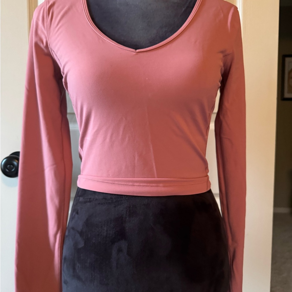 Lululemon Athletica Dusty Rose Long Sleeve Top